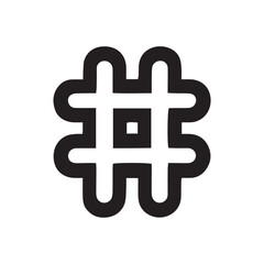 Fototapeta premium vector hashtag, hashtag silhouette, black and white hashtag, 