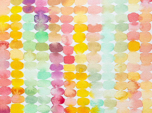 Blended warm watercolor marks 