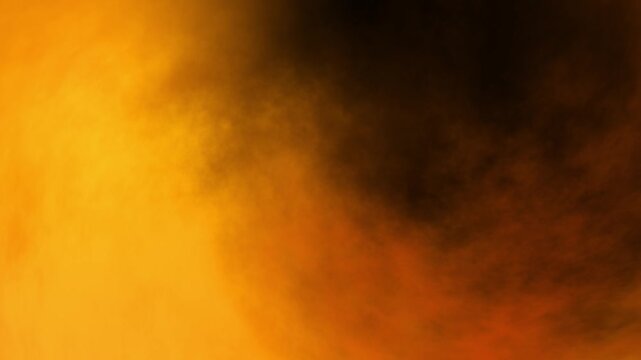 Abstract glowing fire effect with bright yellow and orange light fading into dark background. Atmospheric flame-like gradient for energy, heat, or dramatic design concepts