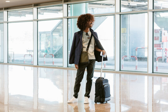 Smiling Airport Luggage