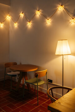Cozy Dining Area with Soft Lighting