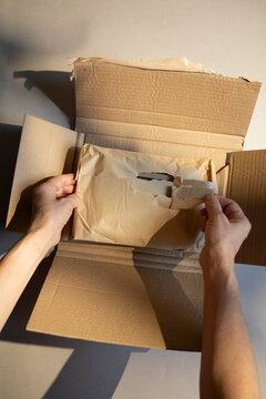 Opening a Cardboard Package