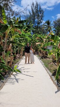 A couple on vacation in Zanzibar