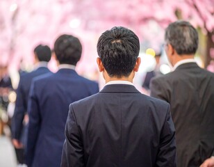 男性　結婚式　後ろ姿