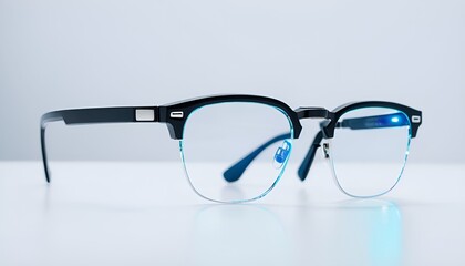 ガラスとダークトーンが見えるスマートグラス体験のARビジョン