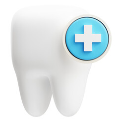 3d Illustration of Healthy Tooth Medical Cross Clinic