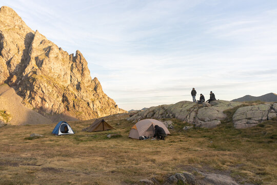 Mountain hike camping tents