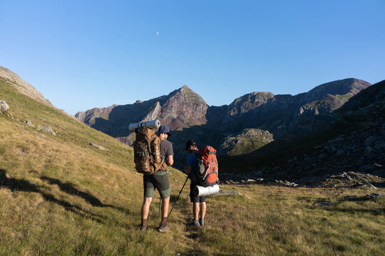 Hikers Stopping on Trail