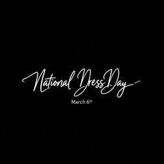 Obraz premium National Dress Day: A Celebration of Style, Memories, and Cultural Heritage on March 6th