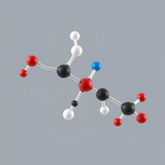 Obraz premium clonidine hydrochloride molecular structure, hydrochloride salt form of clonidine, ball and stick 3d model, structural chemical formula with colored atoms