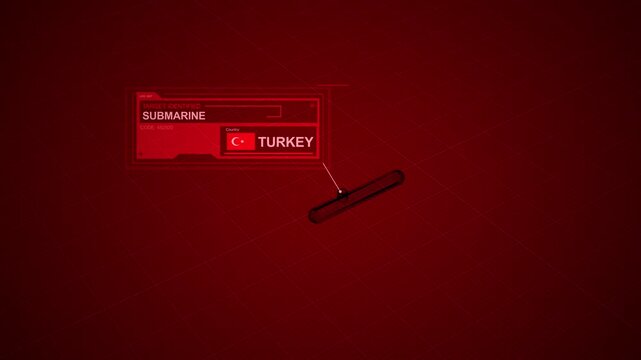 A Turkey Submarine is identified on Military Radar