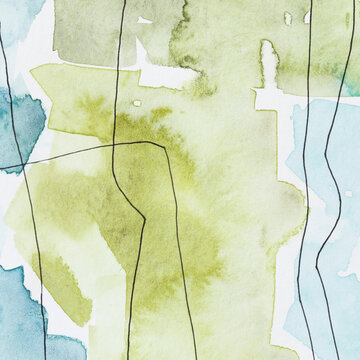 Mixed media art painting