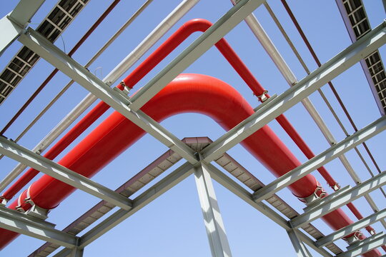 Pipeline of chemical plant in petroleum industry