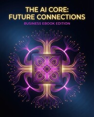 Fototapeta premium Future connections exploring ai microchips and circuit boards in digital intelligence technology e-book innovative insights