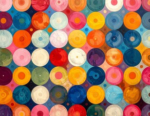 Colorful Polka Dot Background