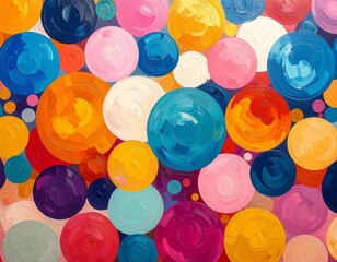 Colorful Polka Dot Background