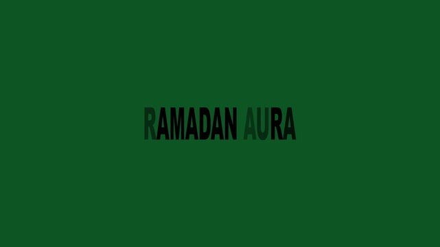 Ramadan Aura Green Background with Ramadan Text Overlay Spirituality and Fasting Theme ramadan kareem