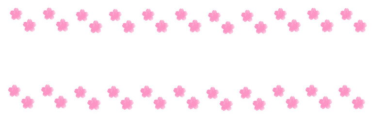 桜のテキスト＆バナー背景|水彩_桜の季節,出会い,別れ,入学,入社, 桜フレーバー,さくら｜Sakura