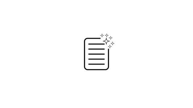 Document Page Paper Sheet Lines Symbol