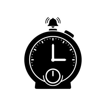 kitchen timer alarm icon vector isolated on white background