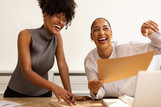 Cheerful colleagues