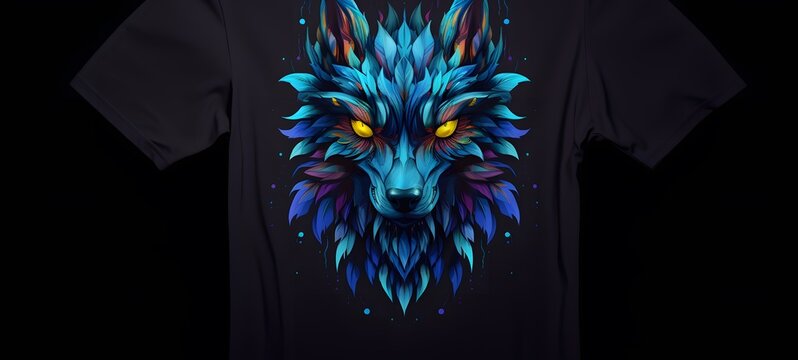 lycan dryad vector illustration t-shirt design,generative AI