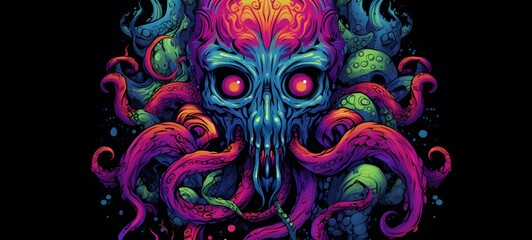 Kraken Goblin Vector Illustrationshirt Design