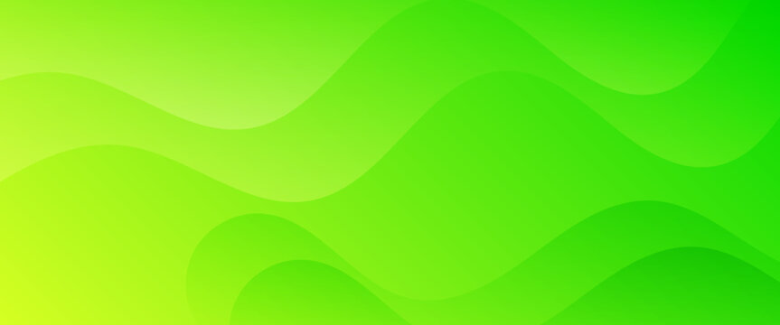 green background. fresh vector background featuring smooth, overlapping organic waves in lime and emerald gradients. Perfect for eco-friendly branding, spring themes, and modern web headers.