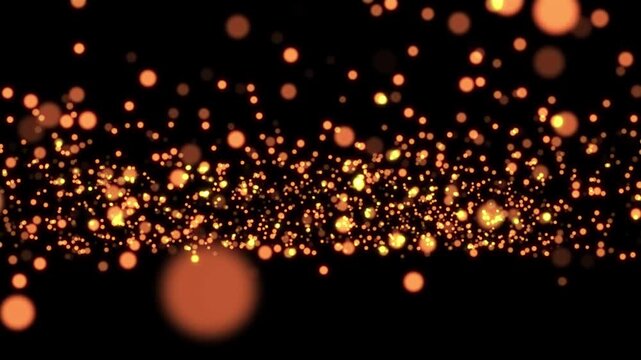 Golden Summer concept the motion of bokeh sunlight natural shadow overlay loop background, logo titles in award, music, wedding, anniversary, party and presentation backdrops, corporate.