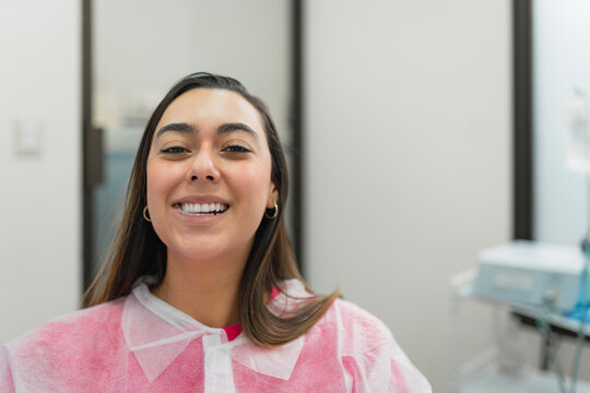 Smiling patient after dental treatment