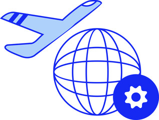 Airport Service Icon Element Set