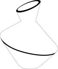 Minimalist Floral Vase Element Set