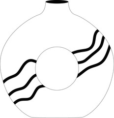 Minimalist Floral Vase Element Set