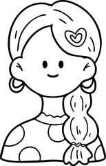 Obraz premium Line Art Portrait of a Smiling Person boy woman man