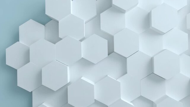 Hexagon hex hexagonal abstract background light geometric corporate technology wallpaper copy space honeycomb mosaic digital glowing celebration animation motion effect overlay design video corporate
