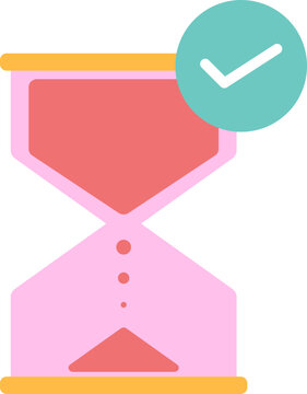 Flat Time Management Icon Element Set