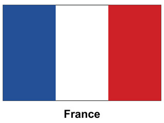 Fototapeta premium French National Flag with Blue, White, and Red Vertical Stripes Symbolizing Unity