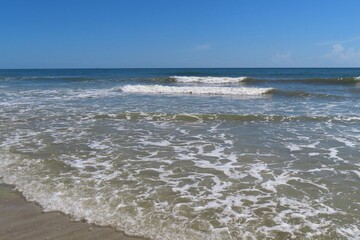 Beautiful ocean view on Atlantic coast of North Florida