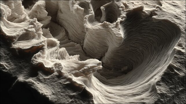 Intricate cross-section of human brain grey matter revealing detailed neural structures and textures.