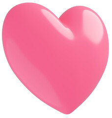3D画像_ハート_ピンク