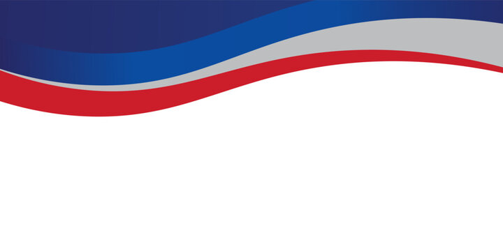 Modern red blue wave abstract white background eps 10