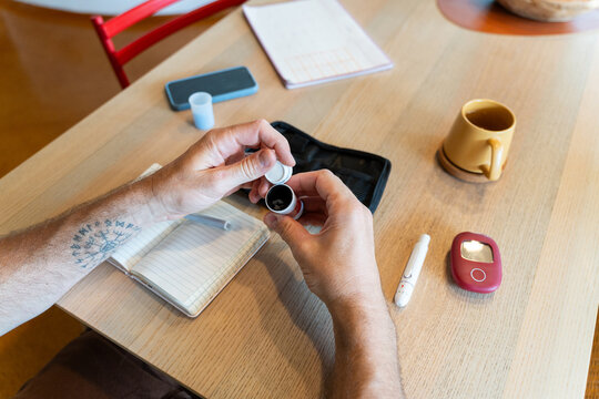 Diabetes test preparation