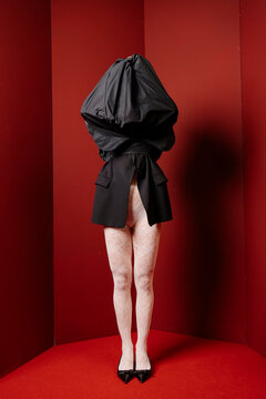 Hidden Figure With Black Bag Over Head