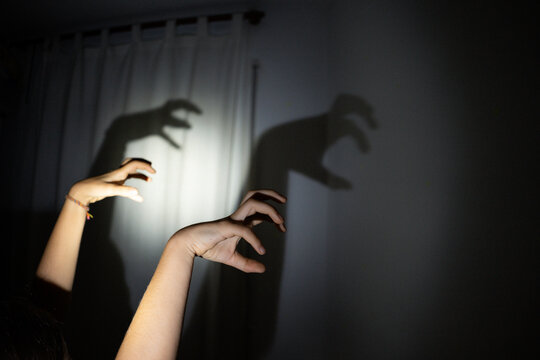 Scary zombie monster hands