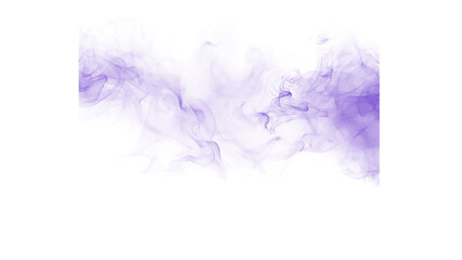 Obraz premium Artistic purple smoke creating a flowing horizontal abstract element on a white backdrop