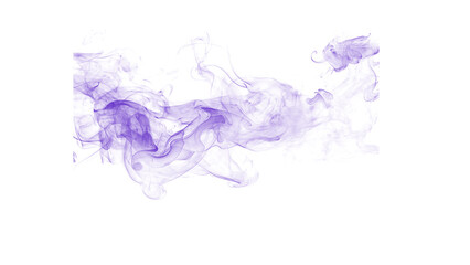 Obraz premium Abstract composition of light purple smoke or gas, flowing and dissipating on a white surface, versatile for design elements