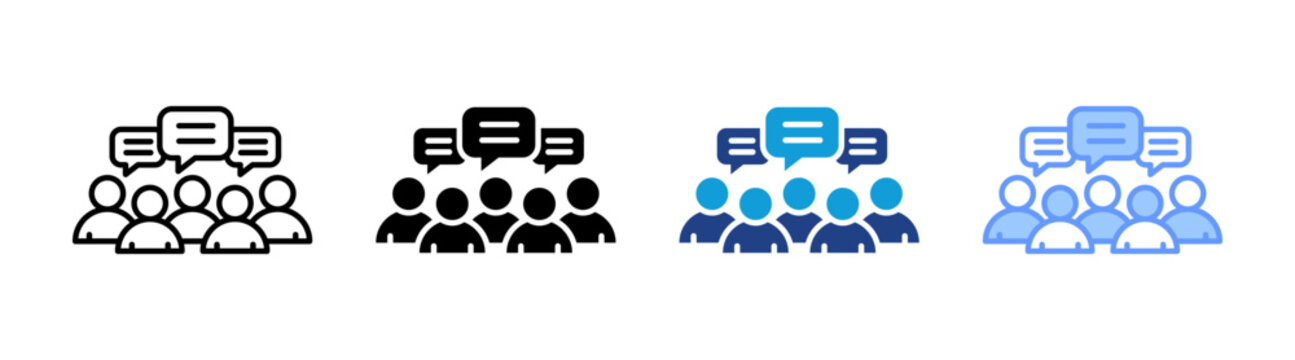 Team Work icon set multiple style collection