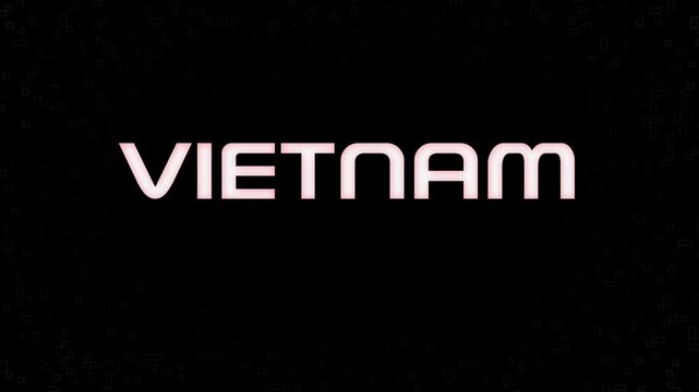 Electrified White on Black with yellow Logo VIETNAM