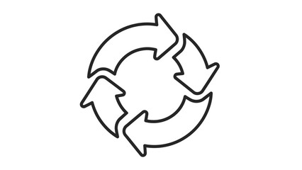 Obraz premium recycling symbol, circular arrows