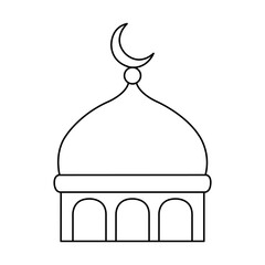 vector illustration of a mosque